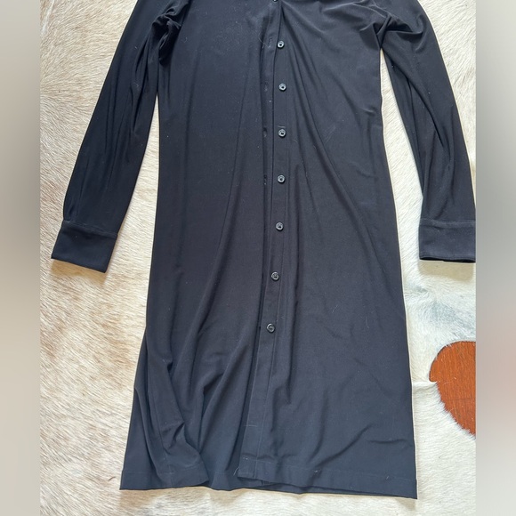 Norma kamali black long sleeved dress shirt - Picture 5 of 5